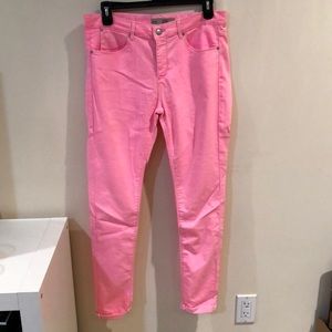 topshop moto leigh pink jeans